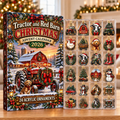 Tractor and Red Barn Acrylic Ornaments, Evergreen Advent Calendar HFN Gen