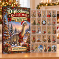 Diplodocus Acrylic Ornaments, Evergreen Advent Calendar HFN Gen