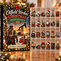 Oilfield Worker Evergreen Advent Calendar HFN Gen Acrylic Ornament
