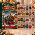 Railroad Engineer Evergreen Advent Calendar HFN Gen Acrylic Ornament