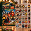 Freight Train Conductor Evergreen Advent Calendar HFN Gen Acrylic Ornament