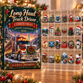Long Haul Truck Driver Evergreen Advent Calendar HFN Gen Acrylic Ornament