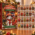 Firefighter Evergreen Advent Calendar HFN Gen Acrylic Ornament, Holiday Tree Decor Gift