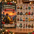 Wildland Firefighter Evergreen Advent Calendar HFN Gen Acrylic Ornament, Holiday Tree Decor Gift