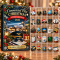 Commercial Pilot Evergreen Advent Calendar HFN Gen Acrylic Ornament, Holiday Tree Decor Gift