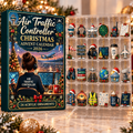 Air Traffic Controller Evergreen Advent Calendar HFN Gen Acrylic Ornament, Holiday Tree Decor Gift