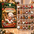 Professional Chef Evergreen Advent Calendar HFN Gen Acrylic Ornament, Holiday Tree Decor Gift