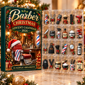 Barber Evergreen Advent Calendar HFN Gen Acrylic Ornament, Holiday Tree Decor Gift
