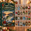 Crappie Fishing Evergreen Advent Calendar HFN Gen Acrylic Ornament, Christmas Keepsake For Lake Anglers