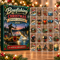 Bowfishing Evergreen Advent Calendar HFN Gen Acrylic Ornament, Christmas Tree Decor For Archery Anglers