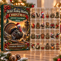 Wild Turkey Hunting Acrylic Ornament, Evergreen Advent Calendar HFN Gen