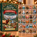 American National Parks Evergreen Advent Calendar HFN Gen Acrylic Ornament, Scenic Wilderness Holiday Tree Decor