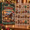 American Cowboy Evergreen Advent Calendar HFN Gen Acrylic Ornament, Western Frontier Christmas Tree Keepsake