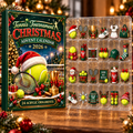 Tennis Tournament Evergreen Advent Calendar HFN Gen Acrylic Ornament
