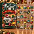 Pickleball Dad Evergreen Advent Calendar HFN Gen Acrylic Ornament