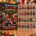 Formula Racing Garage Evergreen Advent Calendar HFN Gen Acrylic Ornament