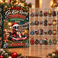 Go Kart Racing Evergreen Advent Calendar HFN Gen Acrylic Ornament