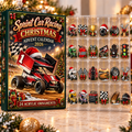 Sprint Car Racing Evergreen Advent Calendar HFN Gen Acrylic Ornament