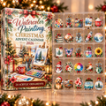 Watercolor Painting Evergreen Advent Calendar HFN Gen Acrylic Ornament