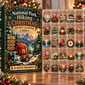 National Park Hiking Evergreen Advent Calendar HFN Gen Acrylic Ornament, Scenic Wilderness Keepsake for Holiday Tree