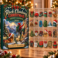 Rock Climbing Evergreen Advent Calendar HFN Gen Acrylic Ornament, Cliff Adventure Keepsake for Christmas Tree