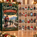 Road Cycling Evergreen Advent Calendar HFN Gen Acrylic Ornament, Bike Adventure Keepsake for Christmas Tree