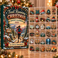 Trail Running Evergreen Advent Calendar HFN Gen Acrylic Ornament, Endurance Adventure Keepsake for Holiday Tree