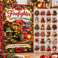 Firefighter HG AI Advent Calendar 2026, 24 Acrylic Ornaments, Christmas Countdown Blind Box Holiday Gift