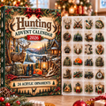 Hunting HG AI Advent Calendar 2026, 24 Acrylic Ornaments, Christmas Countdown Blind Box Holiday Gift