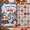 Lung Cancer HG AI Advent Calendar 2026, 24 Acrylic Ornaments, Christmas Countdown Blind Box Holiday Gift