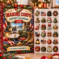 Marine Corps HG AI Advent Calendar 2026, 24 Acrylic Ornaments, Christmas Countdown Blind Box Holiday Gift