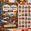 Marine Engineer HG AI Advent Calendar 2026, 24 Acrylic Ornaments, Christmas Countdown Blind Box Holiday Gift