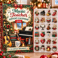 Music Teacher HG AI Advent Calendar 2026, 24 Acrylic Ornaments, Christmas Countdown Blind Box Holiday Gift