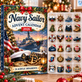 Navy Sailor HG AI Advent Calendar 2026, 24 Acrylic Ornaments, Christmas Countdown Blind Box Holiday Gift