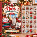Nurse HG AI Advent Calendar 2026, 24 Acrylic Ornaments, Christmas Countdown Blind Box Holiday Gift