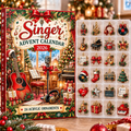 Singer HG AI Advent Calendar 2026, 24 Acrylic Ornaments, Christmas Countdown Blind Box Holiday Gift