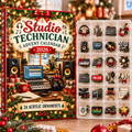 Studio Technician HG AI Advent Calendar 2026, 24 Acrylic Ornaments, Christmas Countdown Blind Box Holiday Gift