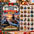Submarine Crew HG AI Advent Calendar 2026, 24 Acrylic Ornaments, Christmas Countdown Blind Box Holiday Gift