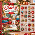 Teacher HG AI Advent Calendar 2026, 24 Acrylic Ornaments, Christmas Countdown Blind Box Holiday Gift
