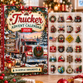 Trucker HG AI Advent Calendar 2026, 24 Acrylic Ornaments, Christmas Countdown Blind Box Holiday Gift