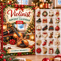 Violinist HG AI Advent Calendar 2026, 24 Acrylic Ornaments, Christmas Countdown Blind Box Holiday Gift