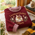 Lionhead Rabbit Mom Gingham Sweatshirt Ln, Cotton Casual Wear Gift
