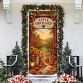 Fall Apple Orchard LN Door Cover, Farmhouse Holiday Decor