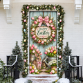 Easter Tulip Garden LN Door Cover, Holiday Decor