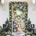 Spring Hydrangea Garden LN Door Cover, Holiday Decor