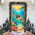 Summer Sea Turtle LN Door Cover, Holiday Decor