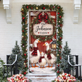 Farm Goose Holiday LN Door Cover, Personalized Rustic Country Entry Hanging