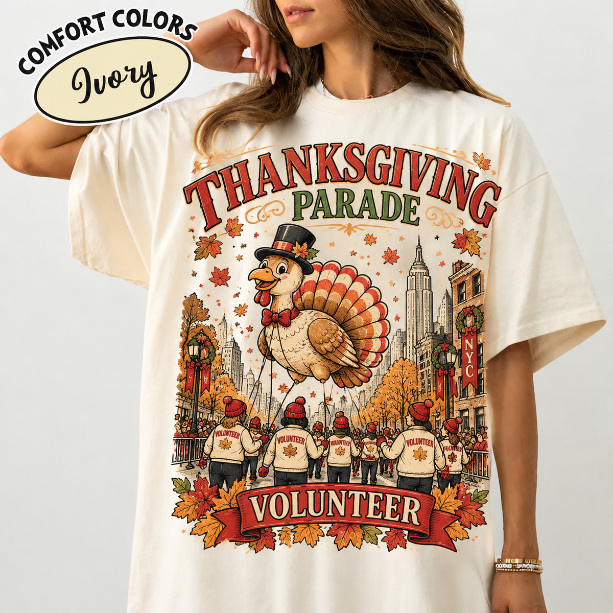 Thanksgiving Parade Volunteer Comfort Colors HFN Gen Shirt
