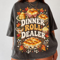 Dinner Roll Dealer Shirt, Comfort Colors Funny Thanksgiving HFN Gen Cotton Tee for Holiday Gathering