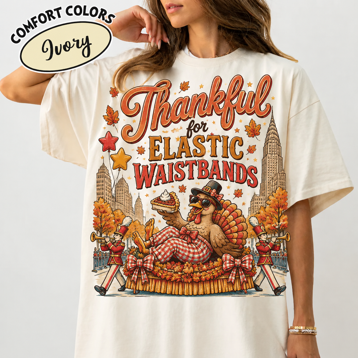 Thankful For Elastic Waistbands Comfort Colors HFN Gen Shirt
